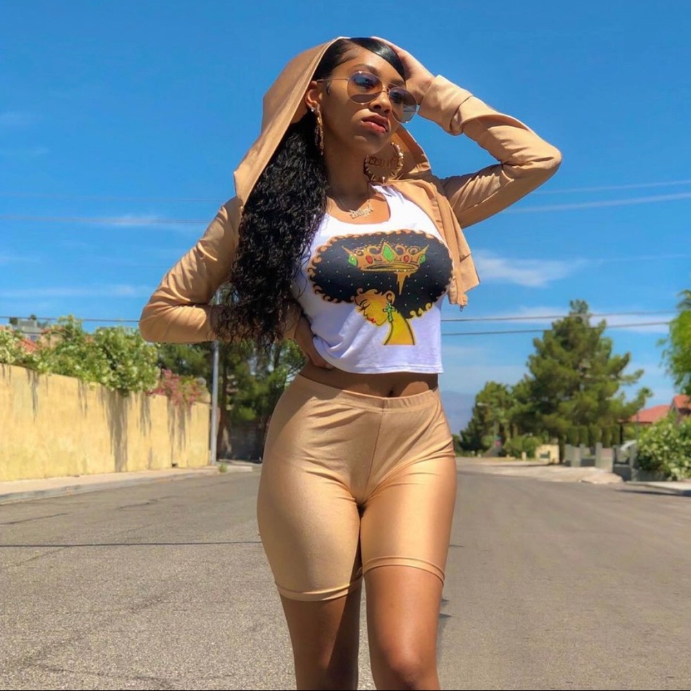 Two Piece Jacket And Short Set